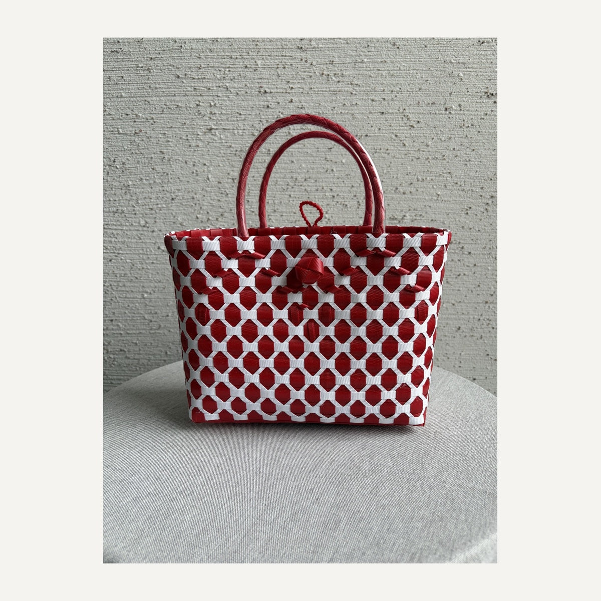 プラカゴバッグ〈木苺のティータイム〉